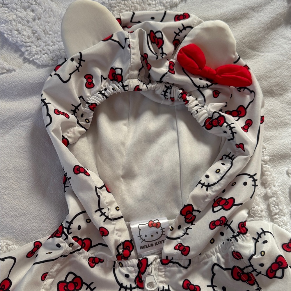 Hooded Windbreaker Jacket with Ears - Picture 3 of 11